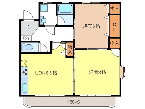 エレンシアールの物件間取画像